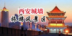 大屌男轮屌浪女中国陕西-西安城墙旅游风景区